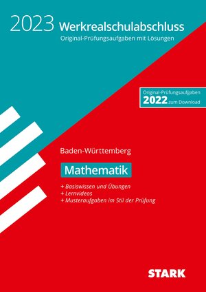 Buchcover STARK Original-Prüfungen und Training Werkrealschulabschluss 2023 - Mathematik 10. Klasse - BaWü  | EAN 9783849054953 | ISBN 3-8490-5495-0 | ISBN 978-3-8490-5495-3