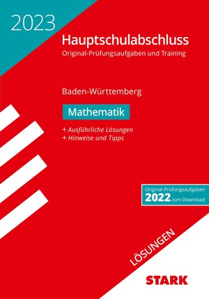 Buchcover STARK Lösungen zu Original-Prüfungen und Training Hauptschulabschluss 2023 - Mathematik 9. Klasse - BaWü  | EAN 9783849054977 | ISBN 3-8490-5497-7 | ISBN 978-3-8490-5497-7