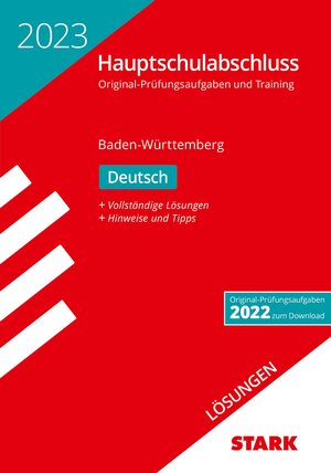 Buchcover STARK Lösungen zu Original-Prüfungen und Training Hauptschulabschluss 2023 - Deutsch 9. Klasse - BaWü  | EAN 9783849054991 | ISBN 3-8490-5499-3 | ISBN 978-3-8490-5499-1