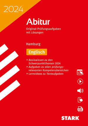 Buchcover STARK Abiturprüfung Hamburg 2024 - Englisch  | EAN 9783849056988 | ISBN 3-8490-5698-8 | ISBN 978-3-8490-5698-8