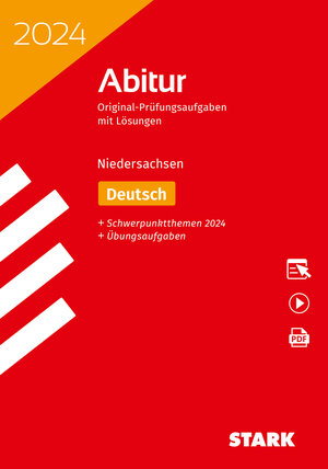 Buchcover STARK Abiturprüfung Niedersachsen 2024 - Deutsch GA/EA  | EAN 9783849057077 | ISBN 3-8490-5707-0 | ISBN 978-3-8490-5707-7