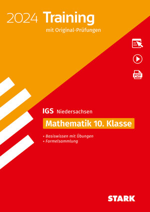 Buchcover STARK Original-Prüfungen und Training - Abschluss Integrierte Gesamtschule 2024 - Mathematik 10. Klasse - Niedersachsen  | EAN 9783849057237 | ISBN 3-8490-5723-2 | ISBN 978-3-8490-5723-7
