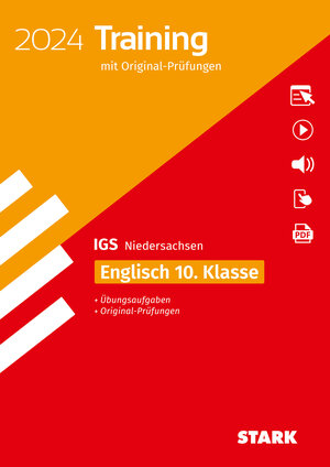 Buchcover STARK Original-Prüfungen und Training - Abschluss Integrierte Gesamtschule 2024 - Englisch 10. Klasse - Niedersachsen  | EAN 9783849057251 | ISBN 3-8490-5725-9 | ISBN 978-3-8490-5725-1