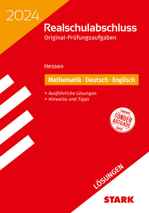 Buchcover STARK Lösungen zu Original-Prüfungen Realschulabschluss 2024 - Mathematik, Deutsch, Englisch - Hessen  | EAN 9783849057893 | ISBN 3-8490-5789-5 | ISBN 978-3-8490-5789-3