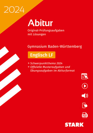 Buchcover STARK Abiturprüfung BaWü 2024 - Englisch Leistungsfach  | EAN 9783849058012 | ISBN 3-8490-5801-8 | ISBN 978-3-8490-5801-2