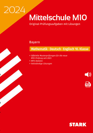 Buchcover STARK Original-Prüfungen mit Lösungen Mittelschule M10 2024 - Mathematik, Deutsch, Englisch - Bayern  | EAN 9783849059002 | ISBN 3-8490-5900-6 | ISBN 978-3-8490-5900-2