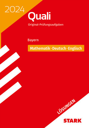 Buchcover STARK Lösungen zu Original-Prüfungen Quali Mittelschule 2024 - Mathematik, Deutsch, Englisch 9. Klasse - Bayern  | EAN 9783849059026 | ISBN 3-8490-5902-2 | ISBN 978-3-8490-5902-6