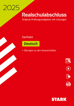 Buchcover STARK Original-Prüfungen Realschulabschluss 2025 - Deutsch - Sachsen  | EAN 9783849061951 | ISBN 3-8490-6195-7 | ISBN 978-3-8490-6195-1