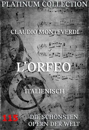 Buchcover L'Orfeo | Claudio Monteverdi | EAN 9783849601157 | ISBN 3-8496-0115-3 | ISBN 978-3-8496-0115-7