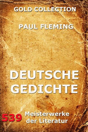 Buchcover Deutsche Gedichte | Paul Fleming | EAN 9783849612818 | ISBN 3-8496-1281-3 | ISBN 978-3-8496-1281-8