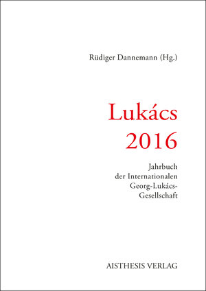 Buchcover Lukács 2016  | EAN 9783849811969 | ISBN 3-8498-1196-4 | ISBN 978-3-8498-1196-9