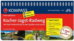 Buchcover KOMPASS Fahrradführer Kocher-Jagst-Radweg - Von Bad Friedrichshall zu den Quellen und zurück | Hans-Peter Vogt | EAN 9783850264099 | ISBN 3-85026-409-2 | ISBN 978-3-85026-409-9