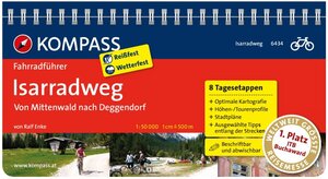 Buchcover KOMPASS Fahrradführer Isarradweg von Mittenwald nach Deggendorf | Ralf Enke | EAN 9783850264129 | ISBN 3-85026-412-2 | ISBN 978-3-85026-412-9