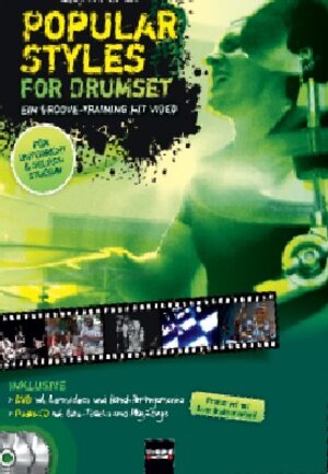 Buchcover Popular Styles for Drumset 1 | Stephan Genze | EAN 9783850618342 | ISBN 3-85061-834-X | ISBN 978-3-85061-834-2