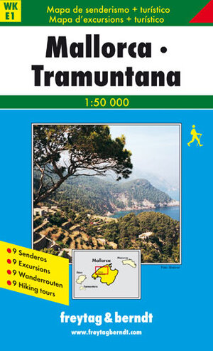 Freytag Berndt Wanderkarten, Mallorca Tramuntana: Walking Map (Walking Maps)