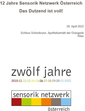 Buchcover 12 Jahre Sensorik Netzwerk Österreich. Das Dutzend ist voll!  | EAN 9783851258790 | ISBN 3-85125-879-7 | ISBN 978-3-85125-879-0