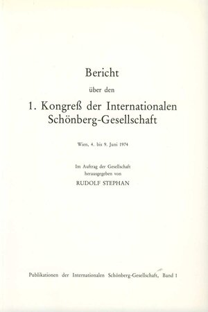 Buchcover Int. Schönberg-Gesellschaft: Forschungsbilanz  | EAN 9783851510898 | ISBN 3-85151-089-5 | ISBN 978-3-85151-089-8