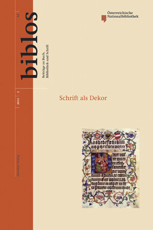 Buchcover Schrift als Dekor  | EAN 9783851610895 | ISBN 3-85161-089-X | ISBN 978-3-85161-089-5