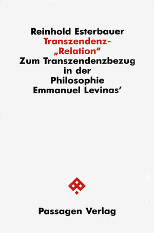 Buchcover Transzendenz-"Relation" | Reinhold Esterbauer | EAN 9783851650013 | ISBN 3-85165-001-8 | ISBN 978-3-85165-001-3