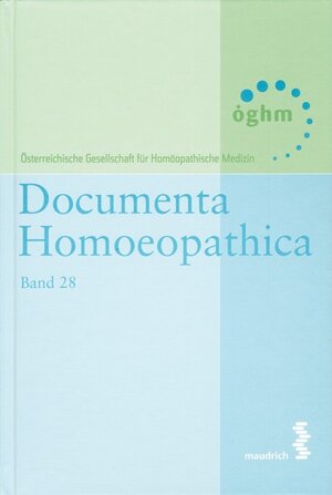 Buchcover Documenta homoeopathica / Documenta Homoeopathica  | EAN 9783851759501 | ISBN 3-85175-950-8 | ISBN 978-3-85175-950-1