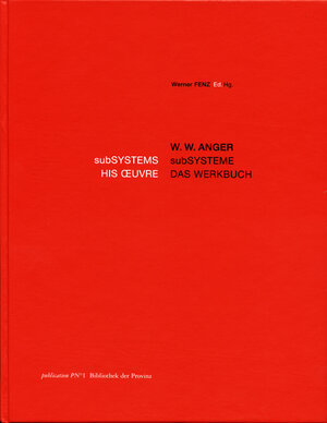 Buchcover W.W. Anger SubSysteme  | EAN 9783852527017 | ISBN 3-85252-701-5 | ISBN 978-3-85252-701-7