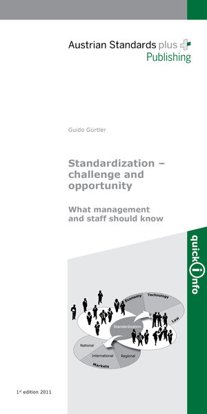 Buchcover Standardization - Challenge and opportunity | Guido Gürtler | EAN 9783854022701 | ISBN 3-85402-270-0 | ISBN 978-3-85402-270-1