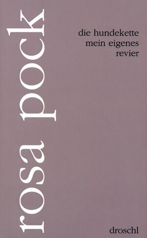 Buchcover Die Hundekette | Rosa Pock | EAN 9783854205371 | ISBN 3-85420-537-6 | ISBN 978-3-85420-537-1