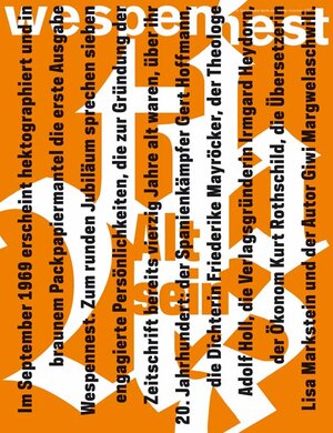 Buchcover wespennest - zeitschrift für brauchbare texte und bilder  | EAN 9783854581574 | ISBN 3-85458-157-2 | ISBN 978-3-85458-157-4