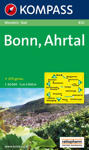 Bonn, Ahrtal: Wandern / Rad. GPS-genau. 1:50.000