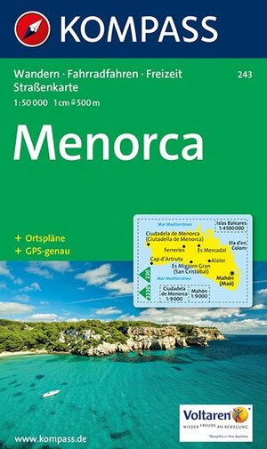 Kompass Karten, Menorca: Mit Stadtplänen, Kurzführer und Radrouten. GPS-geeignet (Carte de Randon)