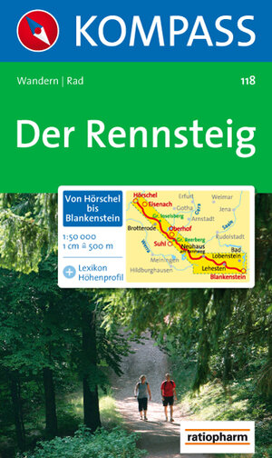 Der Rennsteig 1 : 50 000: Hörschel - Blankenstein. Wander- und Bikekarte