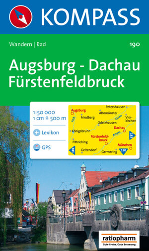 Augsburg, Dachau, Fürstenfeldbruck: Wander- und Rad. GPS-genau. 1:50.000