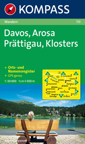 Davos, Arosa, Prättigau, Klosters 1 : 50 000: Wanderkarte. GPS-genau