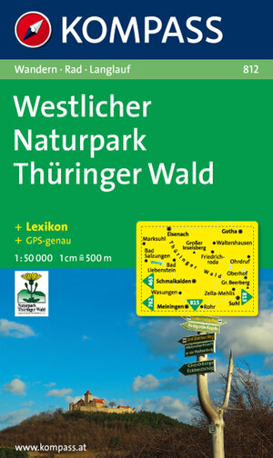 Westlicher Naturpark Thüringer Wald: Wander-, Rad- und Langlaufkarte