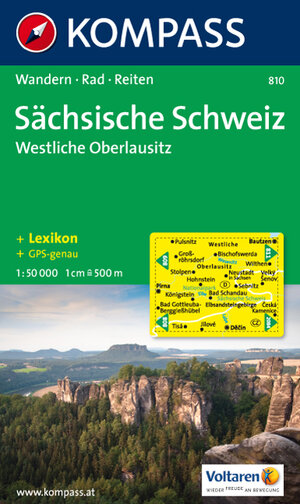 Sächsische Schweiz, Westliche Oberlausitz: 1:50.000. Wander- und Bikekarte