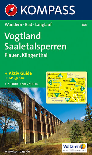 Naturpark Erzgebirge, Vogtland-Plauen: Wanderkarte mit Kurzführer, Radwegen und Loipen. 1:50.000