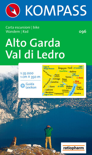 Alto Garda, Val di Ledro. 1 : 35 000: Carta escursioni / bike. Wandern / Rad