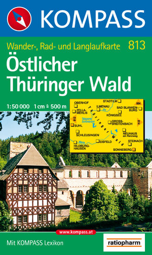 Östlicher Thüringer Wald: Wander-, Rad- und Langlaufkarte. 1:50.000