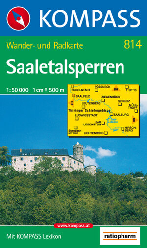 Saaletalsperren: Wanderkarte mit Kurzführer und Radwegen. 1:50.000