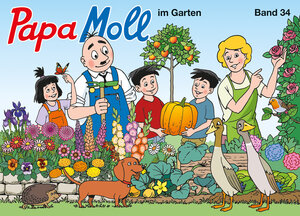 Buchcover Papa Moll im Garten | Jürg Lendenmann | EAN 9783857034800 | ISBN 3-85703-480-7 | ISBN 978-3-85703-480-0