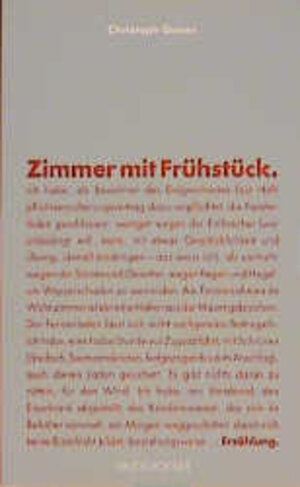 Buchcover Zimmer mit Frühstück | Christoph Geiser | EAN 9783857876073 | ISBN 3-85787-607-7 | ISBN 978-3-85787-607-3