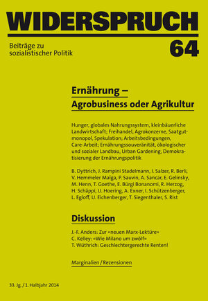 Buchcover Widerspruch 64 | Elisabeth Bürgi | EAN 9783858696083 | ISBN 3-85869-608-0 | ISBN 978-3-85869-608-3