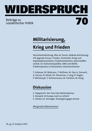 Buchcover Widerspruch 70 | Thomas Gebauer | EAN 9783858697714 | ISBN 3-85869-771-0 | ISBN 978-3-85869-771-4