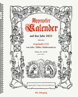 Buchcover Appenzeller Kalender 2023 | Christine König | EAN 9783858828637 | ISBN 3-85882-863-7 | ISBN 978-3-85882-863-7