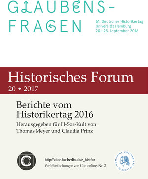 Buchcover Berichte vom Historikertag 2016  | EAN 9783860043295 | ISBN 3-86004-329-3 | ISBN 978-3-86004-329-5