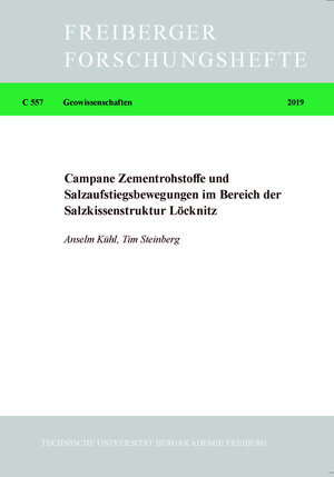 Buchcover Campane Zementrohstoffe und Salzaufstiegsbewegungen im Bereich der Salzkissenstruktur Löcknitz | Anselm Kühl | EAN 9783860126189 | ISBN 3-86012-618-0 | ISBN 978-3-86012-618-9