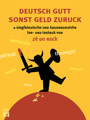 Buchcover Deutsch gutt sonst geld zuruck | Zé do Rock | EAN 9783860346167 | ISBN 3-86034-616-4 | ISBN 978-3-86034-616-7
