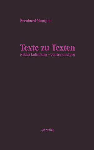 Buchcover Texte zu Texten | Bernhard Montjoie | EAN 9783860390658 | ISBN 3-86039-065-1 | ISBN 978-3-86039-065-8