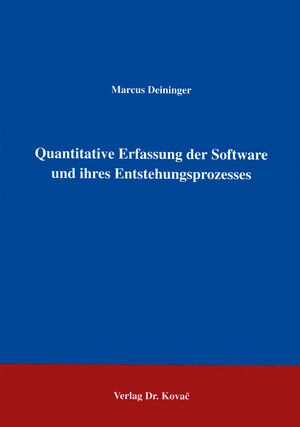 Quantitative Erfassung der Software und ihres Entstehungsprozesses .