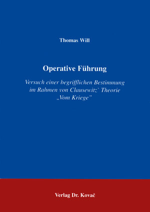 Buchcover Operative Führung | Thomas Will | EAN 9783860646380 | ISBN 3-86064-638-9 | ISBN 978-3-86064-638-0